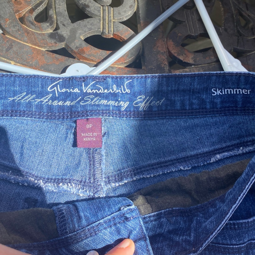 Gloria Vanderbilt Blue Capri Jeans 8P - Picture 7 of 7